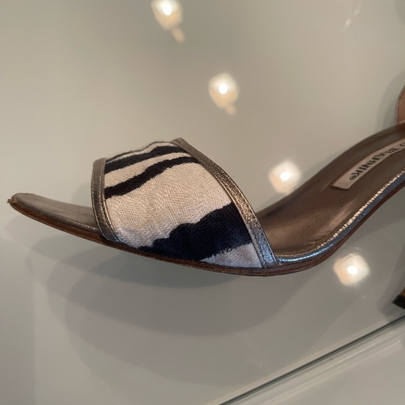 Zebra print Manolo Blahnik heels - Picture 6 of 16